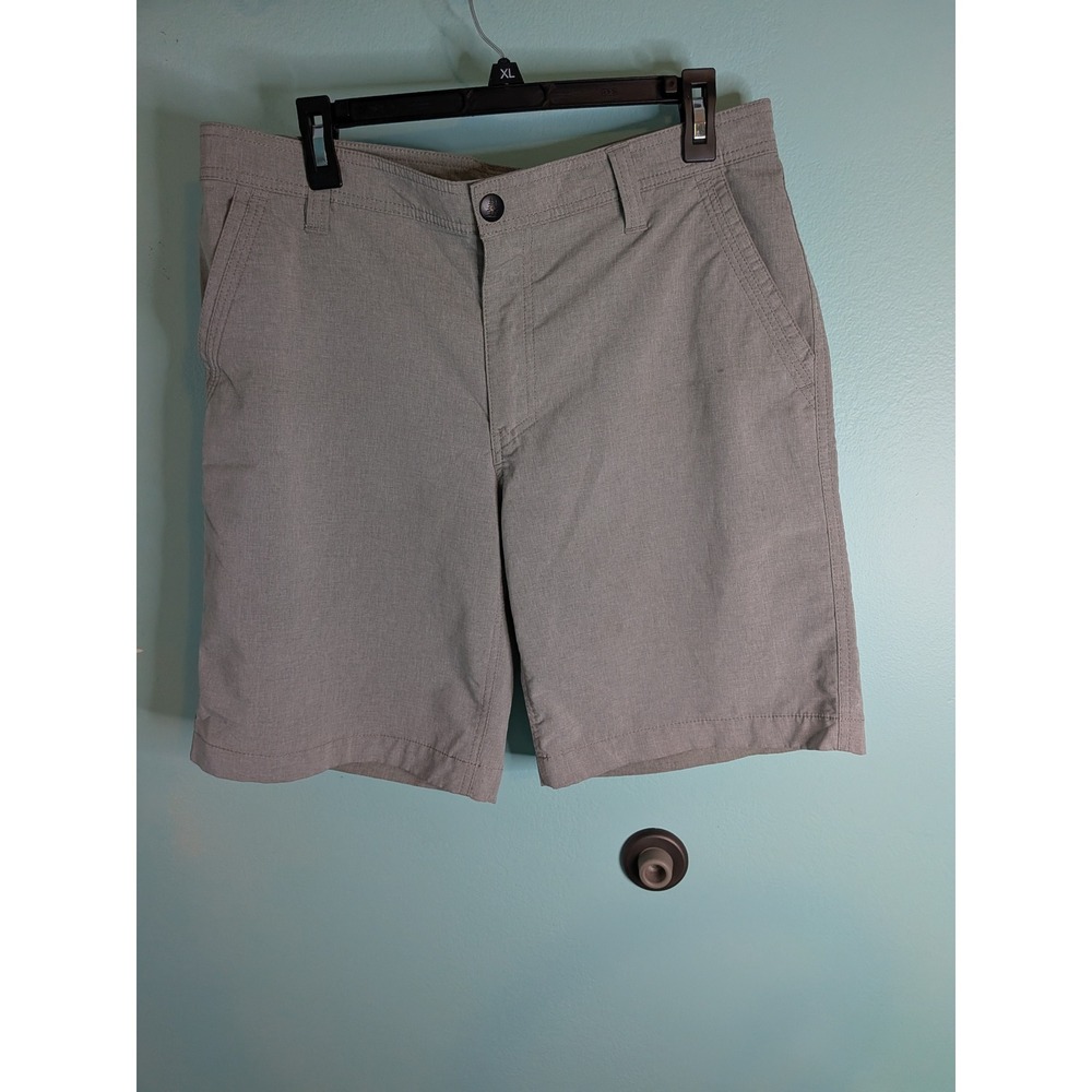 GH Bass & Co Mens Explorer Shorts Heather Gray Hiking‎ Outdoor Trail Size 34